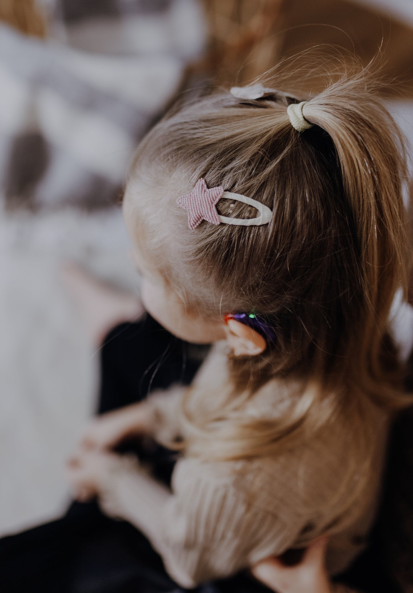 Kinder Haarspangen Sterne, umwickelt, 2er Set